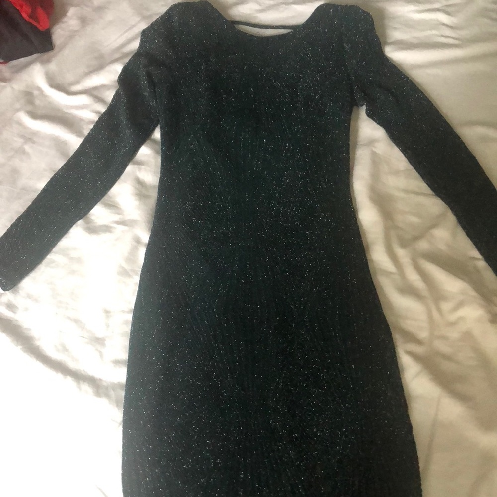 Green sequence dress